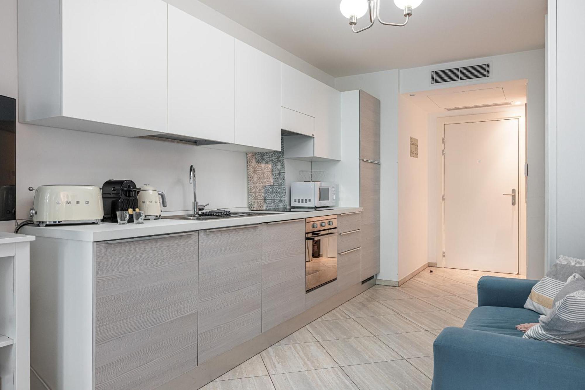 Studio Centre Terrasse Climatisation 50M Plage Menton Exterior foto