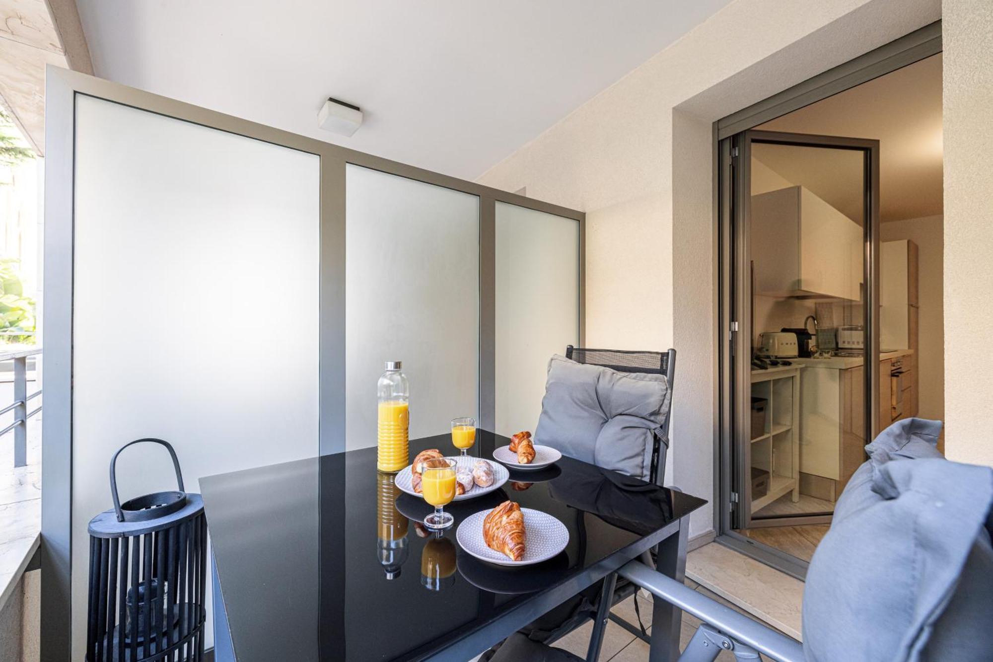 Studio Centre Terrasse Climatisation 50M Plage Menton Exterior foto