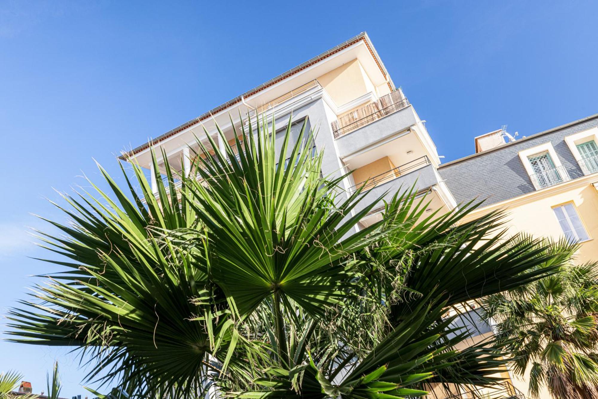 Studio Centre Terrasse Climatisation 50M Plage Menton Exterior foto